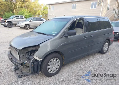 2007 Honda Odyssey Lx из США, поврежденный, VIN 5FNRL38257B004496